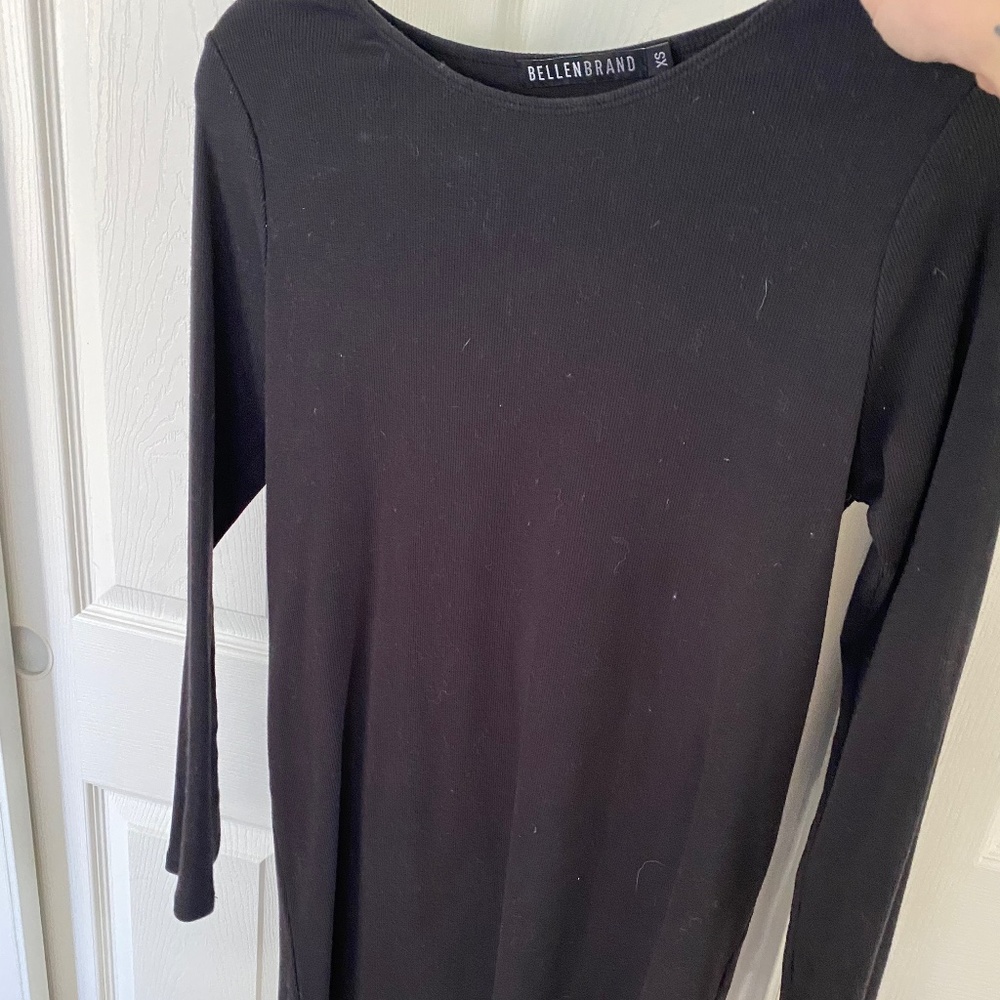 Bellen Brand black mini dress open back